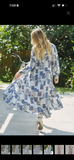 Peyton Boho Patchwork Midi Dress