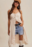 Lena Lace Trim Maxi Top