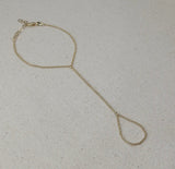 18K Gold Filled Rolo Link Hand Chain