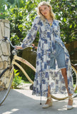 Peyton Boho Patchwork Midi Dress