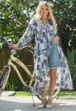 Peyton Boho Patchwork Midi Dress