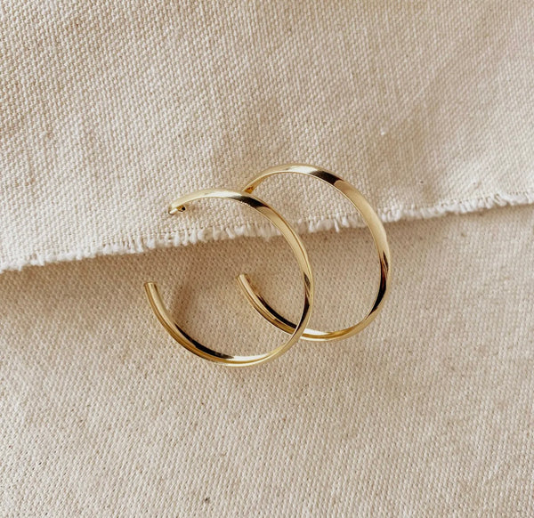 18K Gold Filled Hoop 40mm