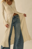 Tatum Trumpet Sleeve Duster Cardigan