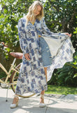 Peyton Boho Patchwork Midi Dress