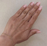 18K Gold Filled Rolo Link Hand Chain