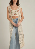 Joplin Crochet Maxi Cardigan