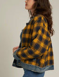 Montie Flanel Denim Jacket