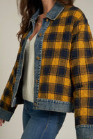 Montie Flanel Denim Jacket