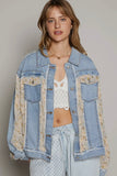 Savannah Floral Print Denim Shacket