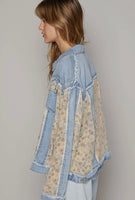 Savannah Floral Print Denim Shacket