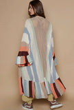 Millie Color Block Open Front Cardigan