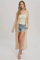 Cove Pointelle Knit Maxi Duster