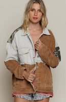 Atlas Corduroy Mixed Material Jacket