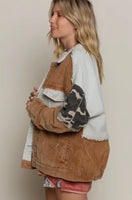 Atlas Corduroy Mixed Material Jacket