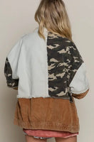 Atlas Corduroy Mixed Material Jacket