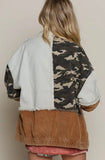 Atlas Corduroy Mixed Material Jacket