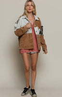 Atlas Corduroy Mixed Material Jacket