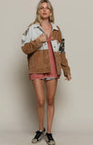 Atlas Corduroy Mixed Material Jacket