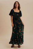 Adina Burnout Velvet Maxi Dress