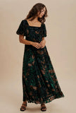 Adina Burnout Velvet Maxi Dress