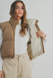 Cecilia Corduroy Puffer Vest