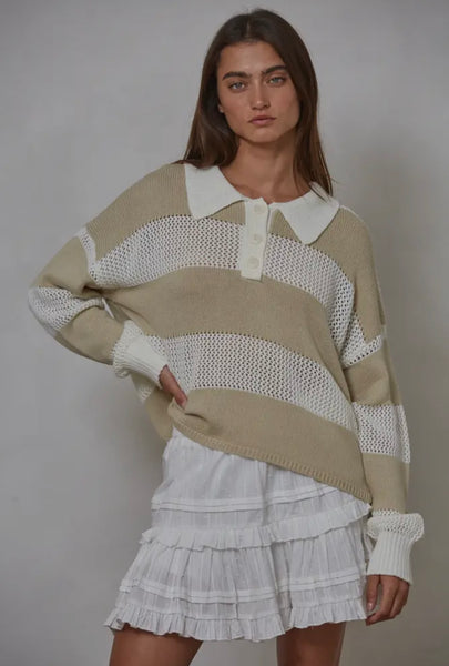 Sophia Striped Knit Sweater