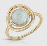 Eclipse Ring - Opal - Gold