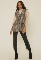 Cher Tweed Plaid Vest