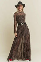 Van Etten Mock Neck Mesh Maxi