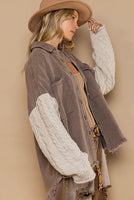Remi Cable Knit Sleeve Shacket