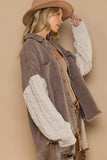 Remi Cable Knit Sleeve Shacket