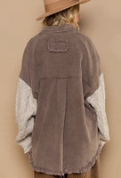 Remi Cable Knit Sleeve Shacket
