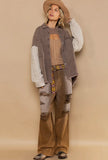 Remi Cable Knit Sleeve Shacket