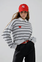 Emerson Striped Heart Sweater
