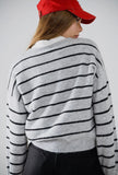Emerson Striped Heart Sweater