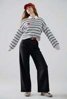 Emerson Striped Heart Sweater
