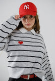 Emerson Striped Heart Sweater