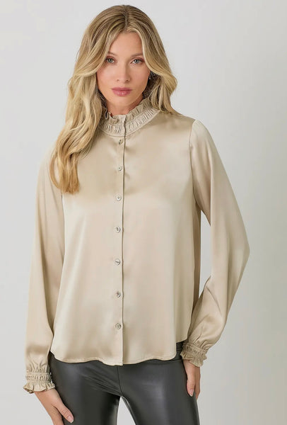 Loretta Ruffled Collar Blouse