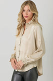 Loretta Ruffled Collar Blouse