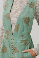 Maren Embroidered Corduroy Jumpsuit