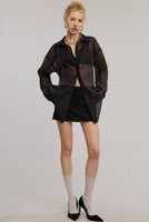 Salem Oversized Sheer Blouse