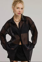 Salem Oversized Sheer Blouse