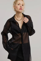 Salem Oversized Sheer Blouse