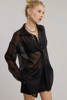 Salem Oversized Sheer Blouse