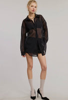 Salem Oversized Sheer Blouse