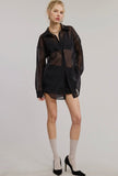 Salem Oversized Sheer Blouse