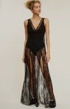 Lilith V-Neck Lace Bodysuit
