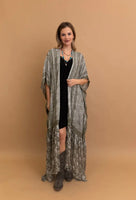 Giavanna Paisley Print Kimono (Olive)