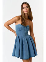 Bonnie Denim Babydoll Dress