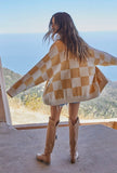 Bridges Checkered Cardigan